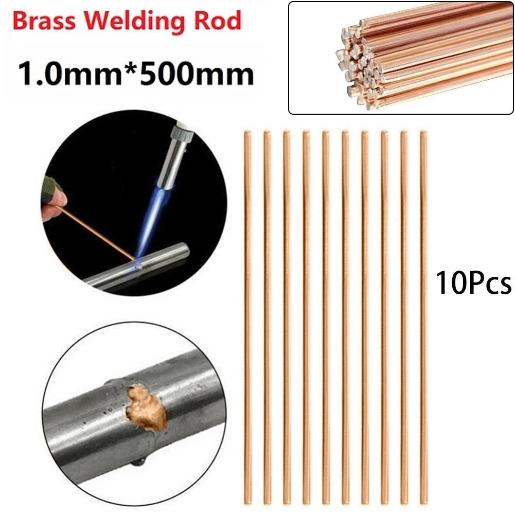 Set of 5 Copper Welding Rods 500mm for Copper Pipe