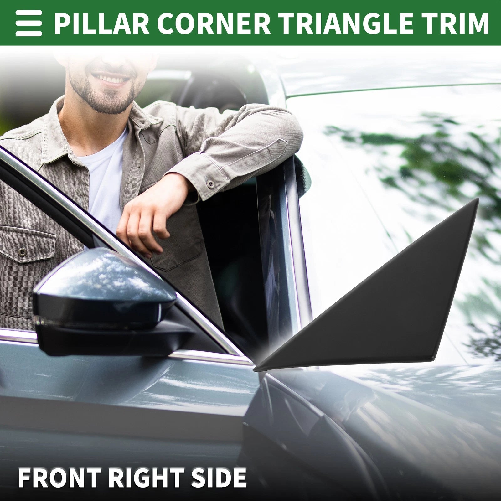 Front Right Door Pillar Window Trim for Hyundai Tuscani Coupe (2004–2008)