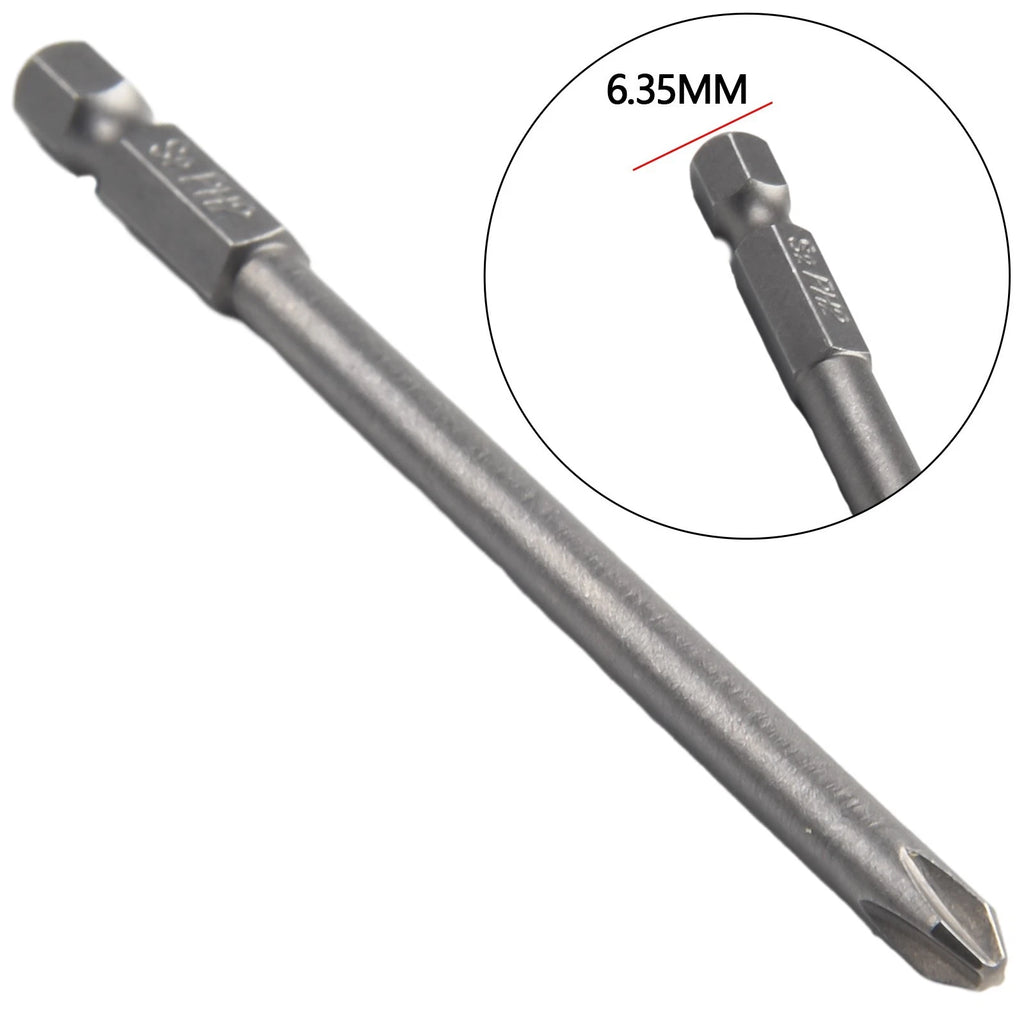 1/4 Inch Magnetic Hex Screwdriver Bit for (100mm Long)