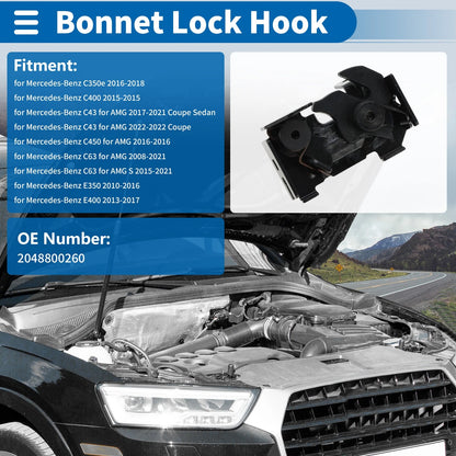 Hood Latch Assembly for Mercedes-Benz C250 (2012–2015) No.2048800260