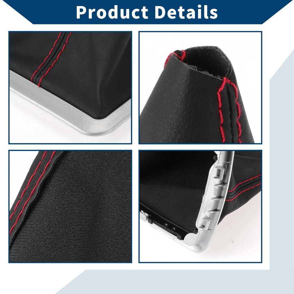 1 Pc Gear Shift Gaiter for Ford Focus MK2 (2004–2012) Black Red Leather