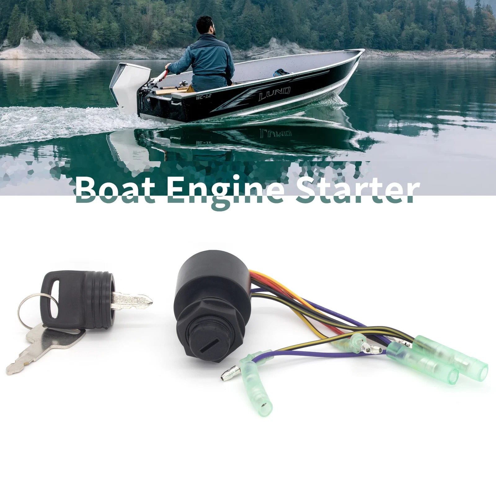 Ignition Key Control Box for Mercury Marine (Replaces 17009A2, 17009A5, MP41070)
