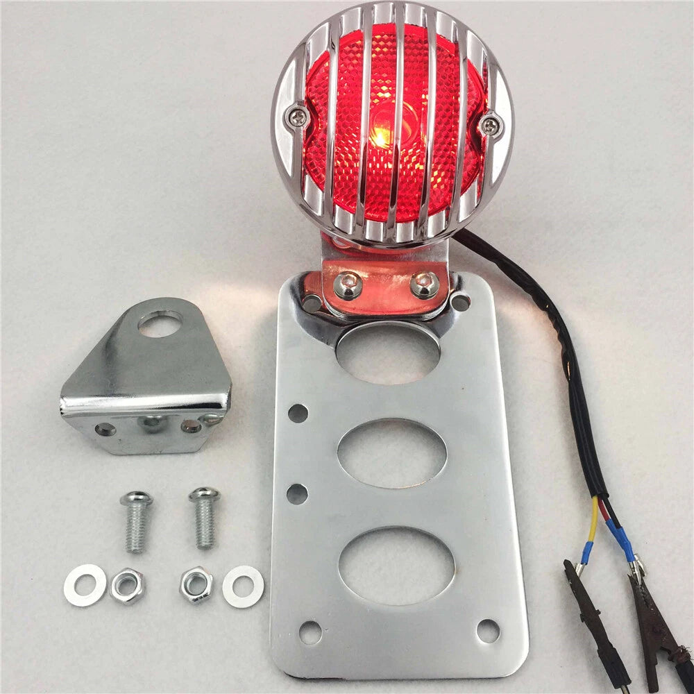License Plate Bracket with LED Tail Light for Harley Softail