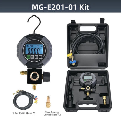 Digital HVAC Charging Manifold for Auto Shutdown (30min)