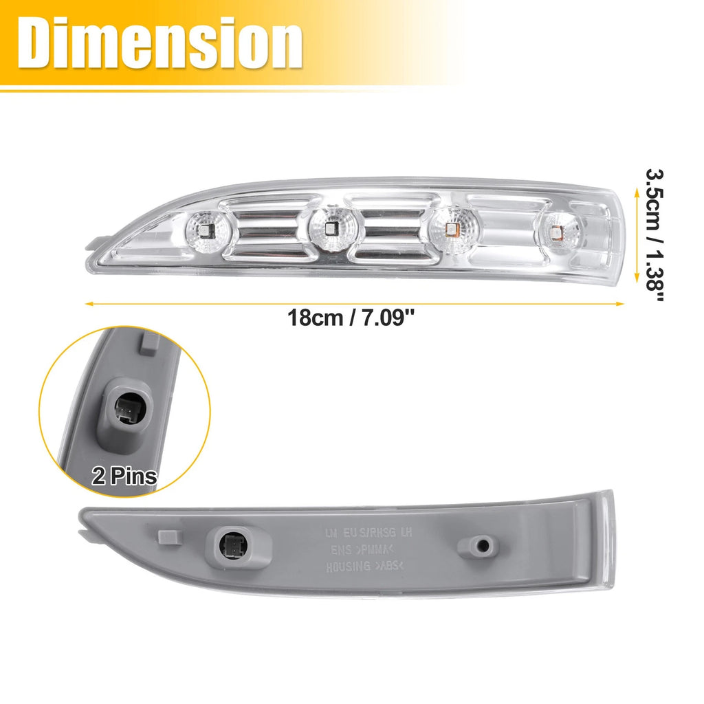 Left Right LED Turn Signal Side Mirror Indicators for Hyundai ix35 (2010–2015)