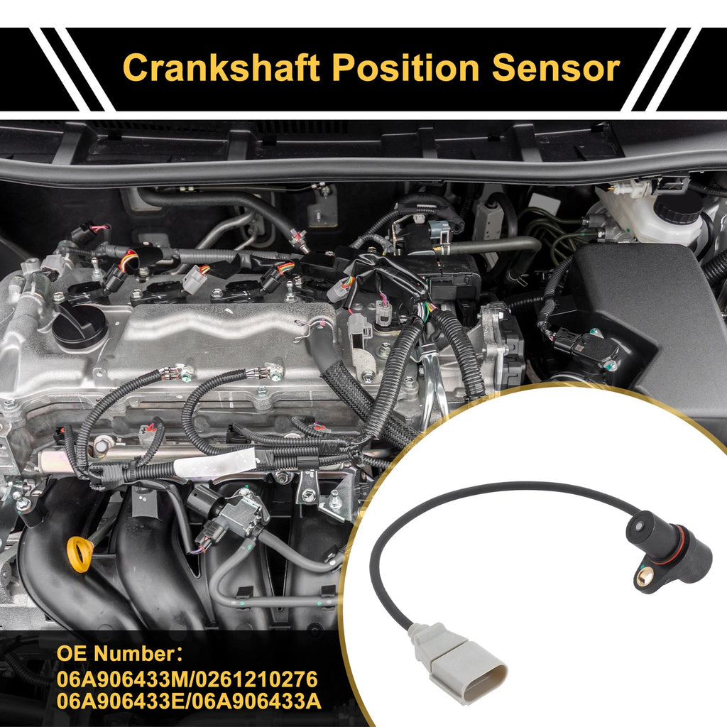 1 Pc Crankshaft Position Sensor No.06A906433M for Audi A4 B7 (2005–2008)