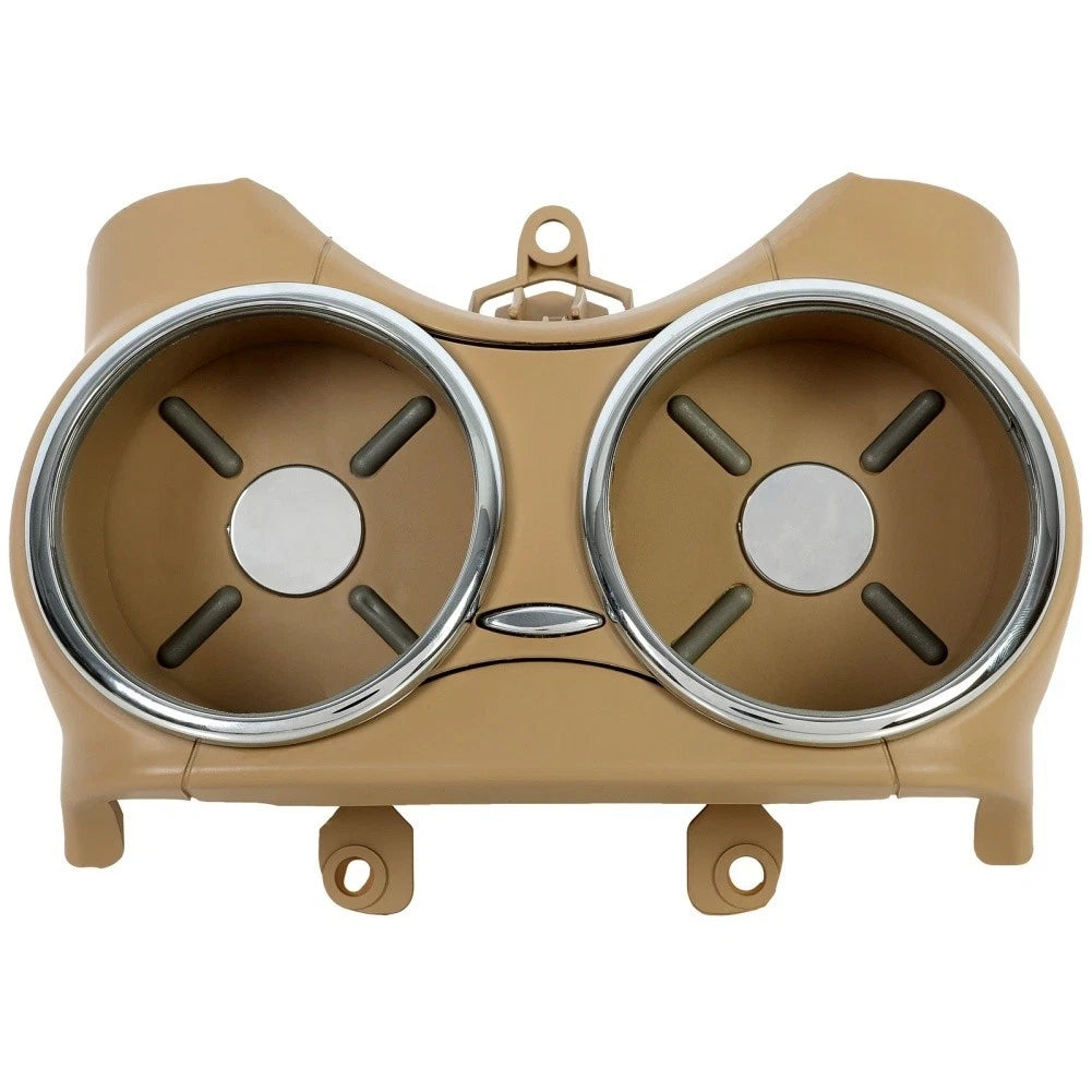 Front Dual Cup Holder Tan Compatible with For Mercedes-Benz CLS63 2007