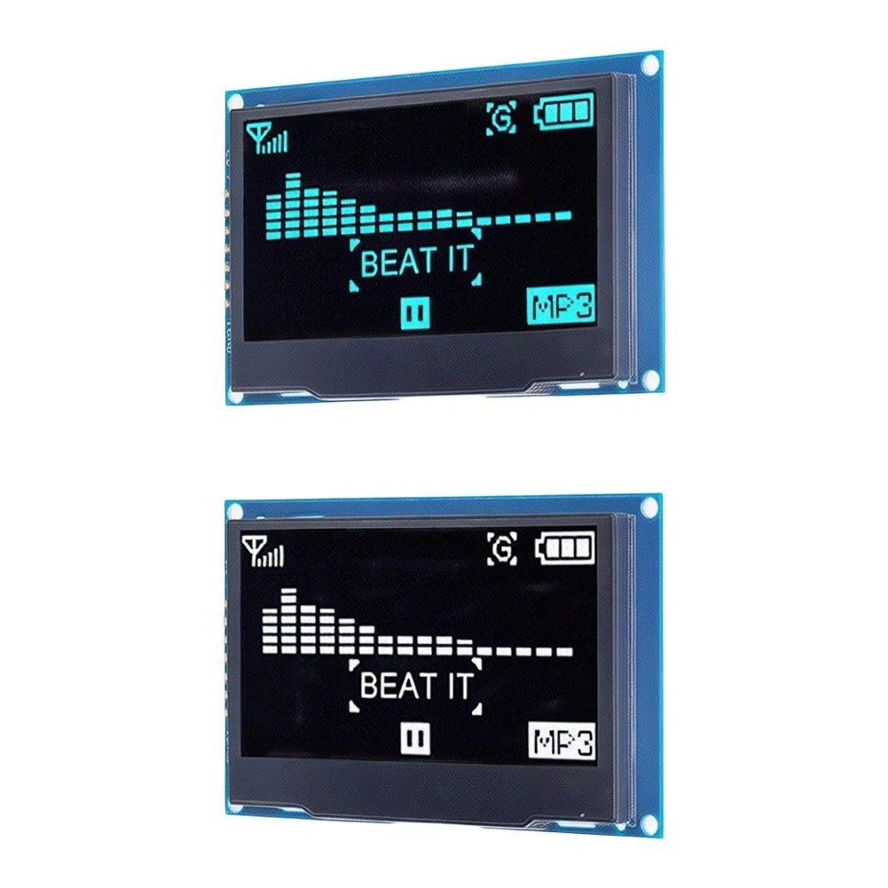 2X SSD1309 2.42 Inch OLED LCD 128x64 for Embedded Projects (SPI, I2C)