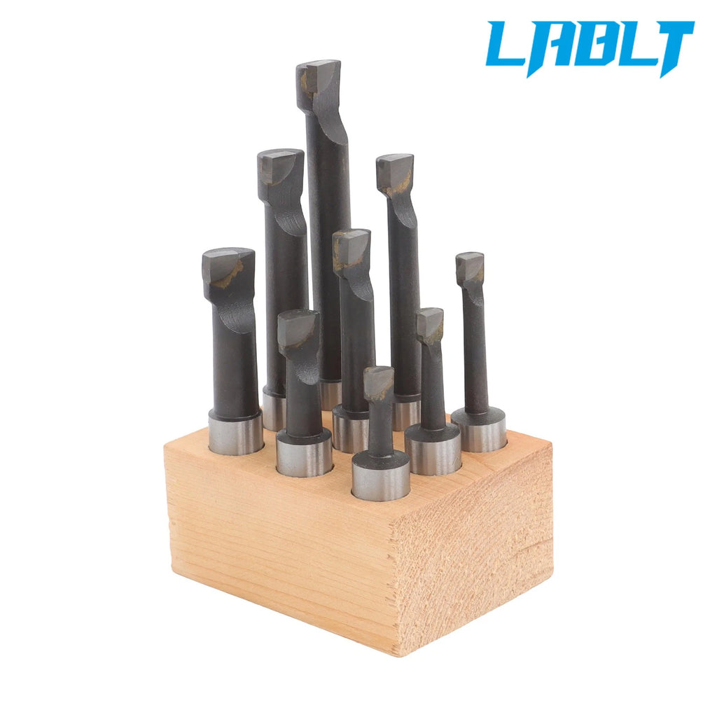 Boring Head Set for LABLT 2" + 1/2" Shank & 9Pack 1/2" C6 Boring Bar