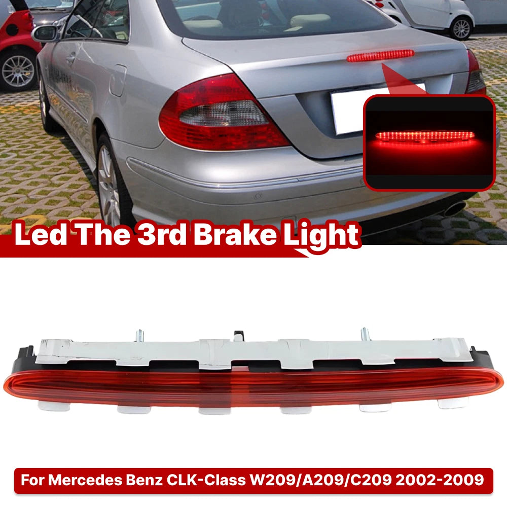 Red Lens LED Third Brake Light for Mercedes CLK350 CLK500 (2002–2009)