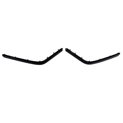 2X ABS Black Front Bumper Trim for BMW E34 (1988–1996)