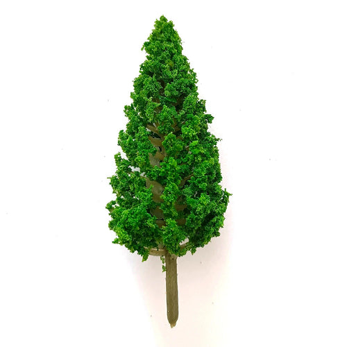10pc Pine Tree Set for Model Railway Christmas Village Scenery (5.9")