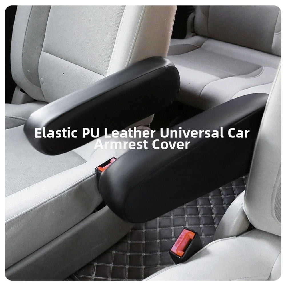 Car Seat Armrest Cover for - Elastic PU Leather