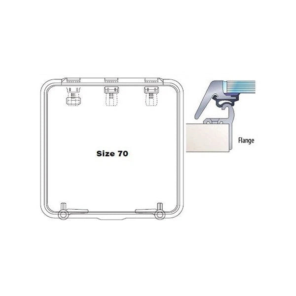 Lewmar Ocean Series Flange Base Hatch Size 70 for (39670070)
