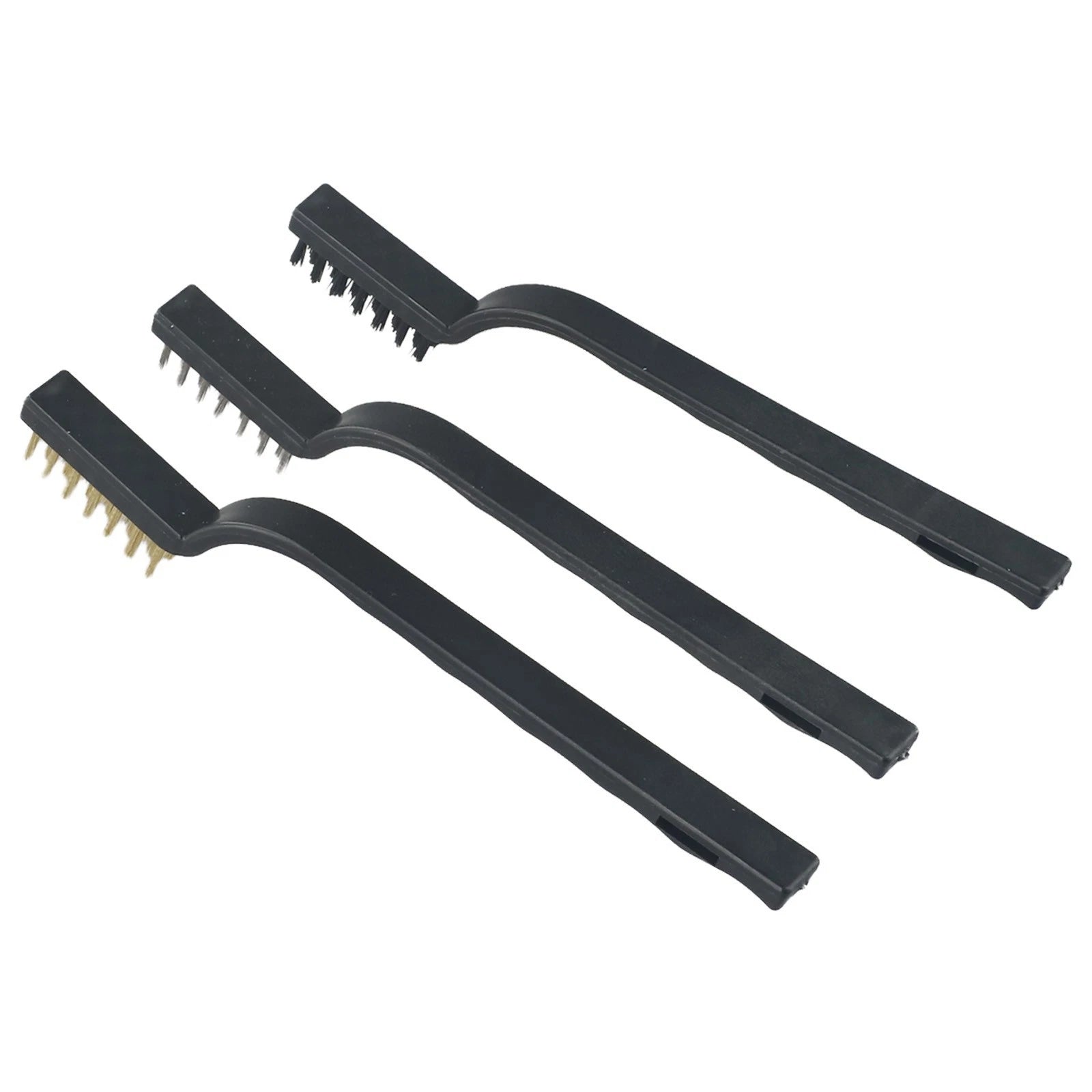 Wire Brush Cleaning Tool with Plastic Handle - Stainless Steel