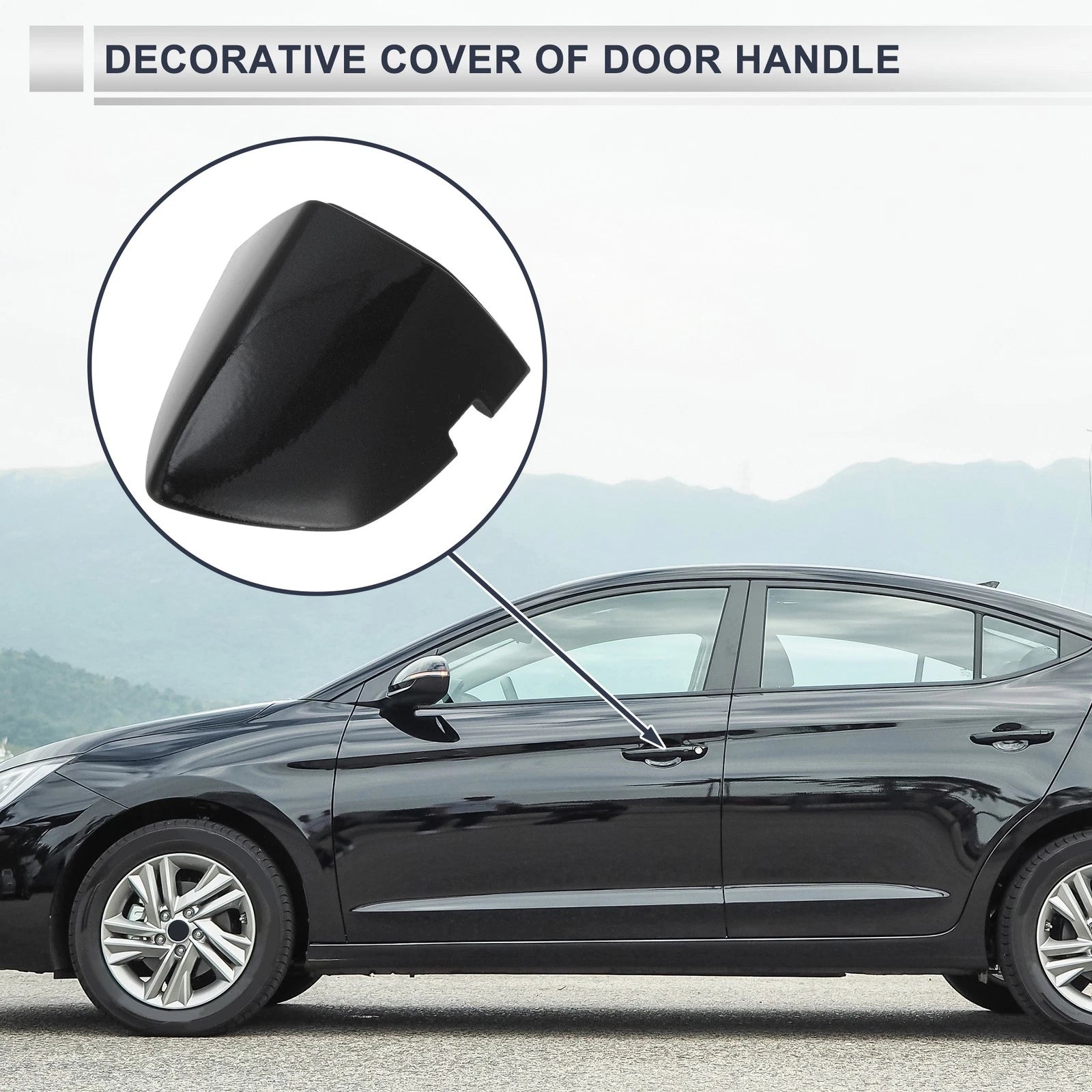 Front Right Door Handle Lock Cylinder Cover Replacement for Volkswagen Sagitta (2019–2021)