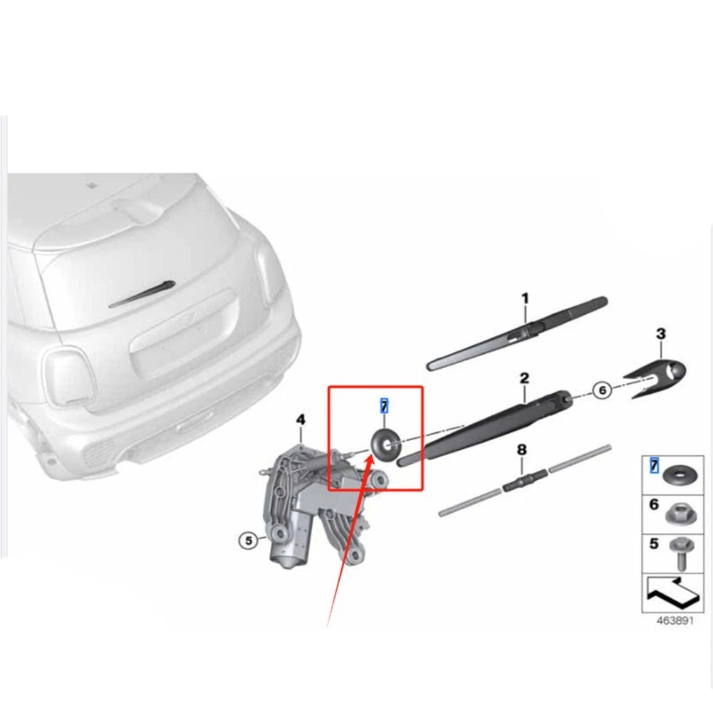Rear Wiper Motor Seal for