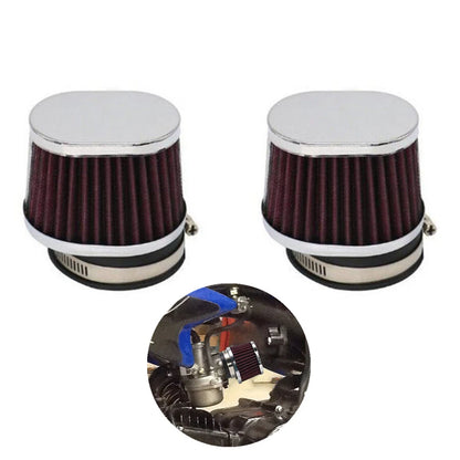 2X Air Filter for Motorcycle (58MM-62MM Inlet)