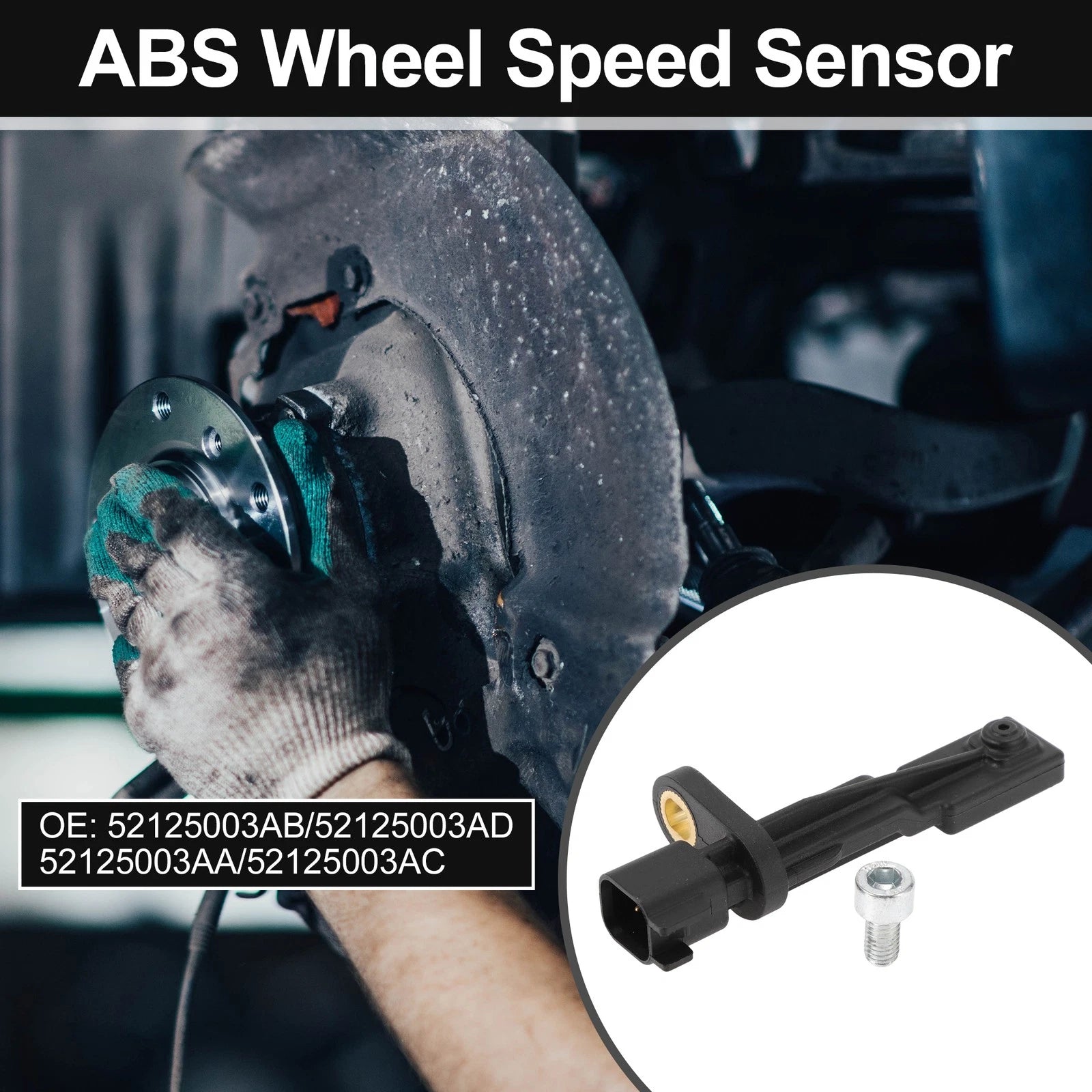 ABS Wheel Speed Sensor Kit Left and Right for Jeep Grand Cherokee (2011–2023)