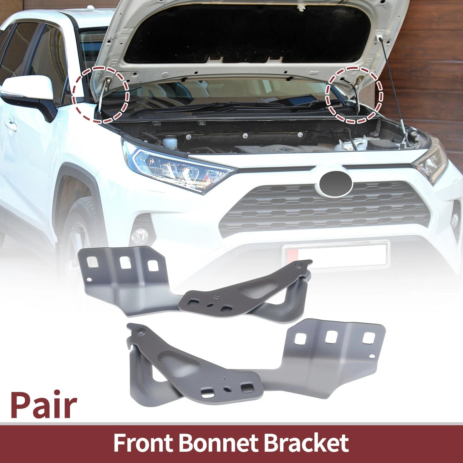 Hood Hinge Set for Ford Fusion (2013–2020) Left & Right Side