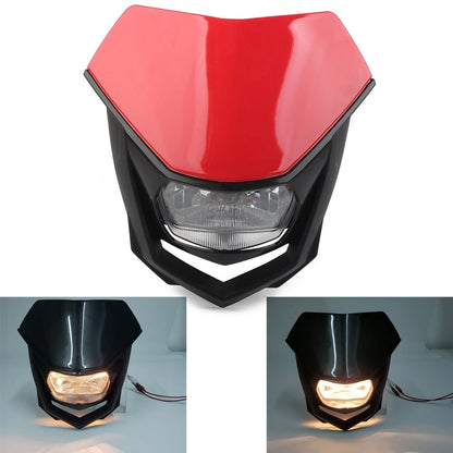 Universal Headlight Fairing for Supermoto Dirt Bike (Red)