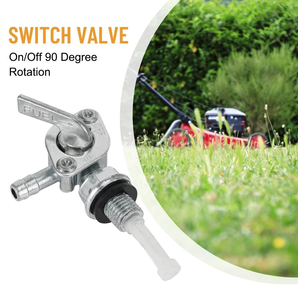 1PCS Switch Valve ON/OFF for Hose (Silver, 1/4")