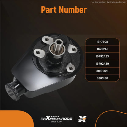 Front Power Steering Pump Kit for MerCruiser OMC 4.3L 5.7L V6 V8 (3888323)