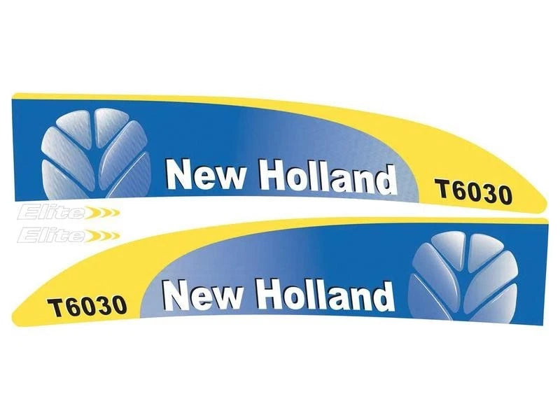 Replacement Bonnet Decal Set for New Holland T6030 (2004–2014)