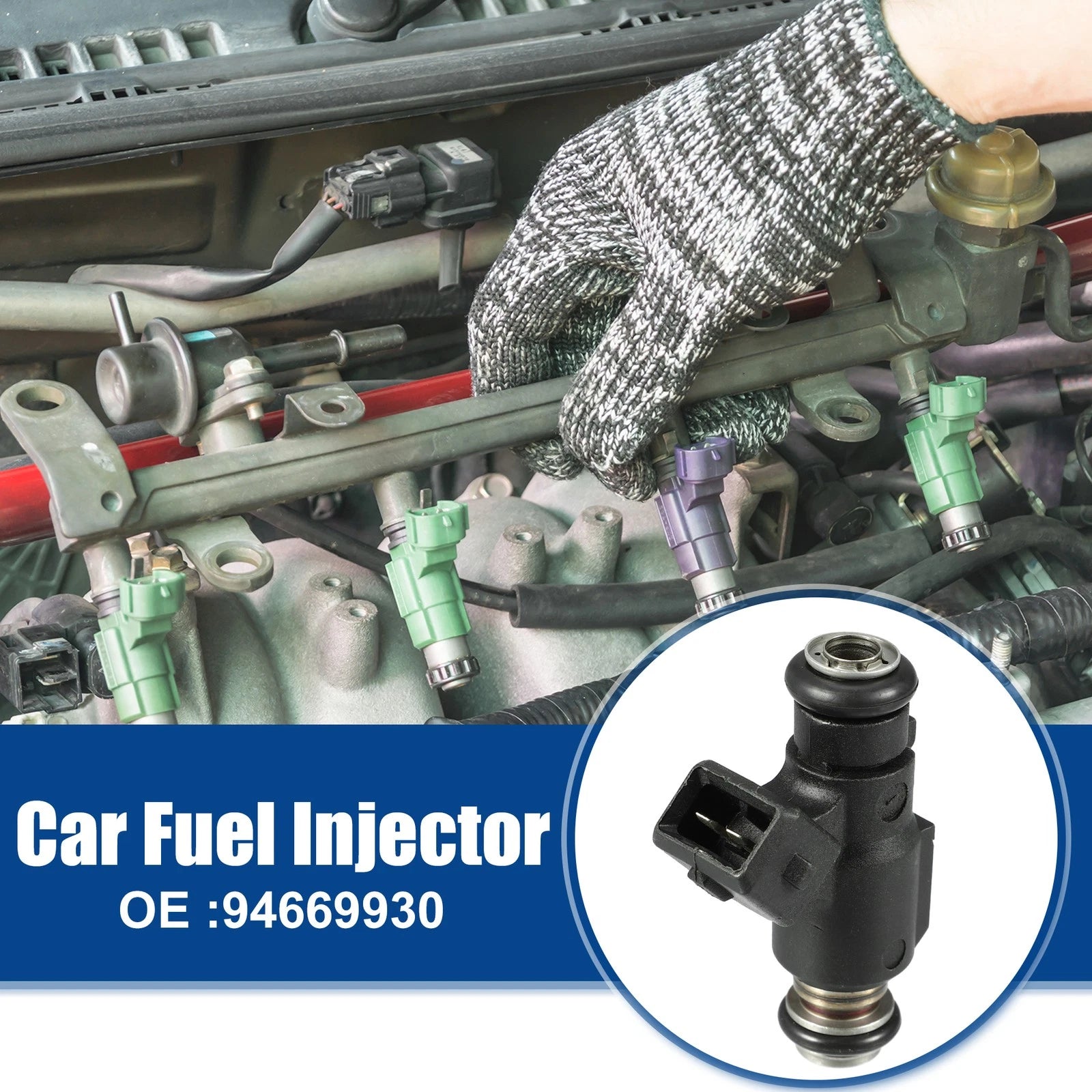 Fuel Injector Nozzle Replacement Black for Chevrolet Corsa (2001–2011)