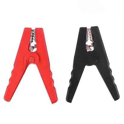 2X Crocodile Clips 100A Insulated Plastic Handle for Battery Charging
