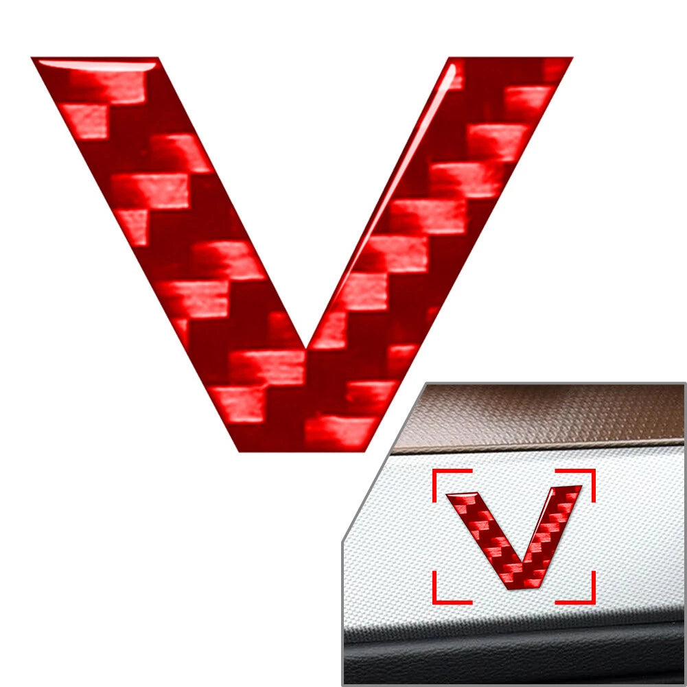Car Badge Emblem Alphabet Letter Decals Stickers for