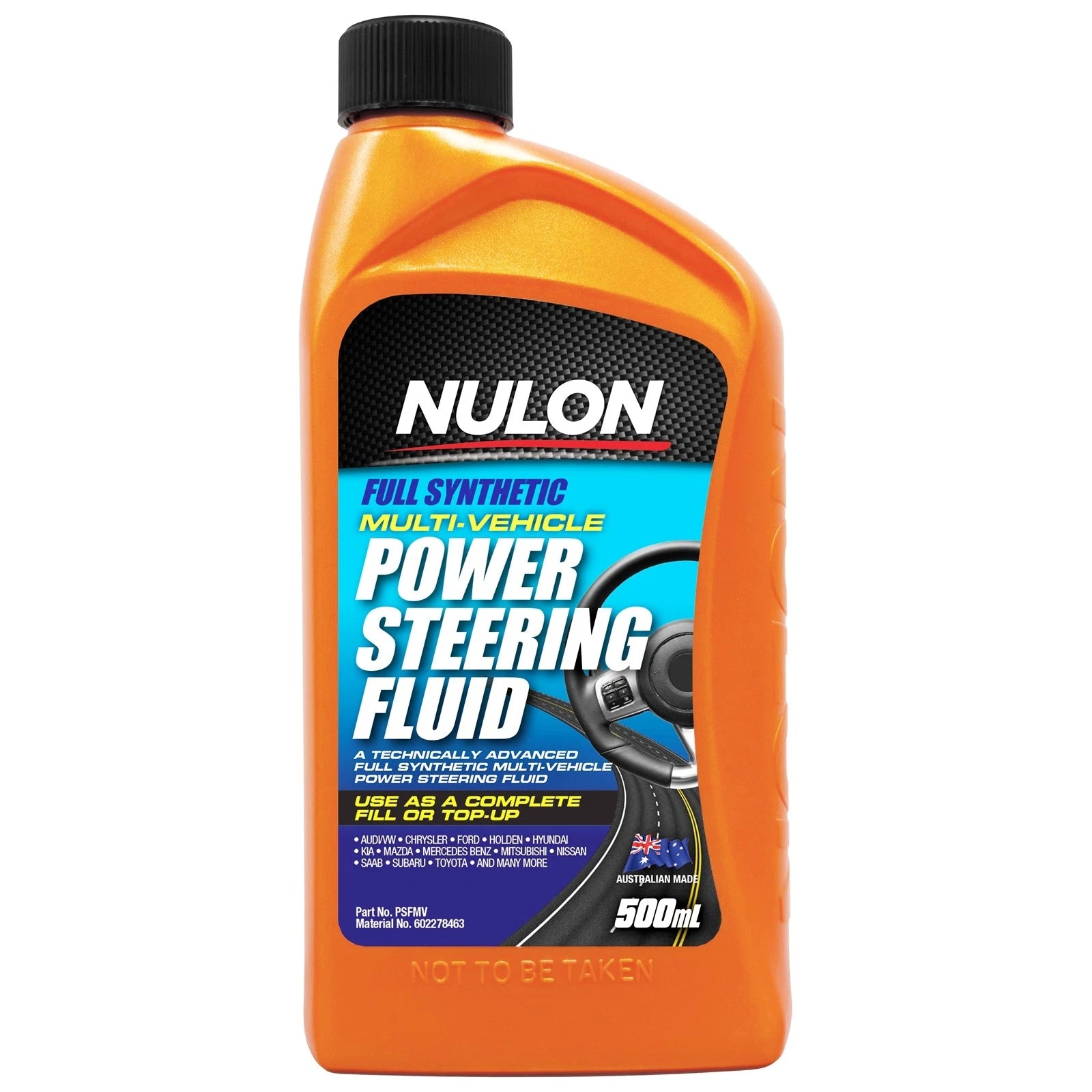 500ml Full Synthetic Multi-Vehicle Power Steering Fluid PSFMV