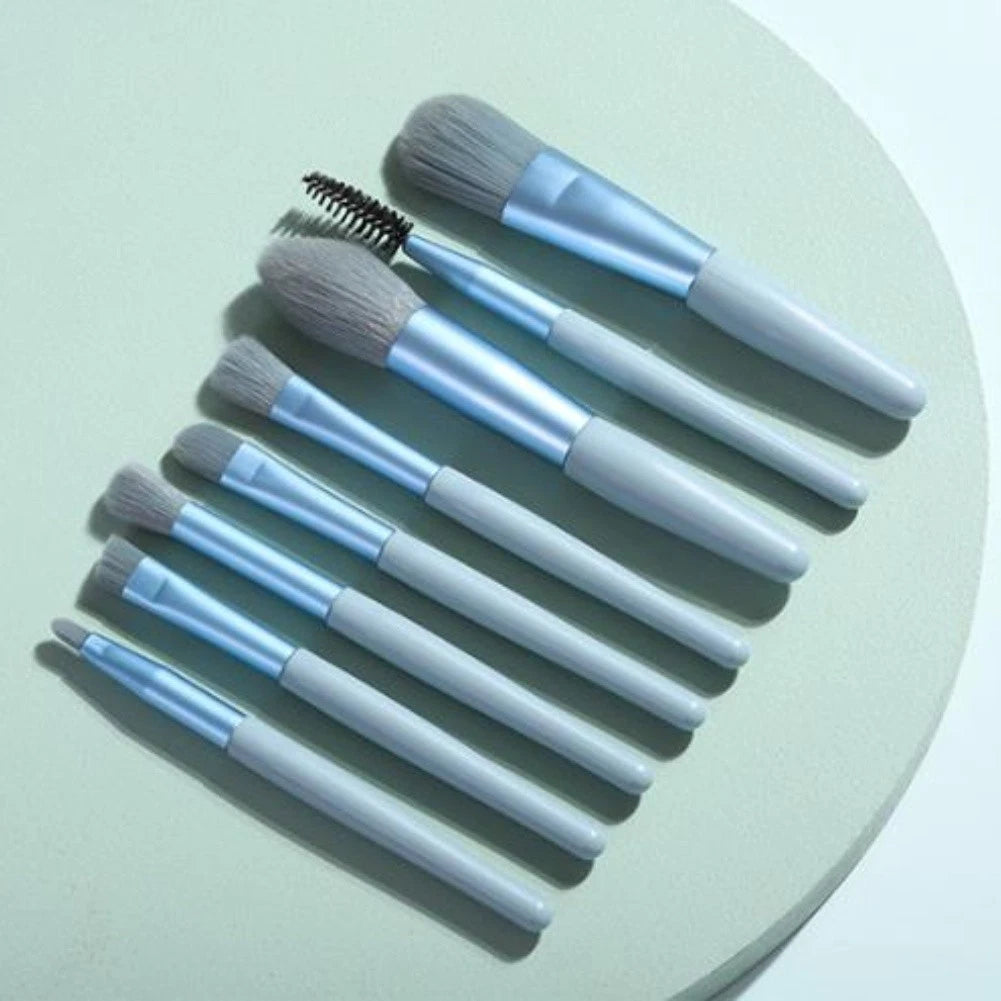 8 Piece Makeup Brush Set for Eyeshadow Concealer Blush Application