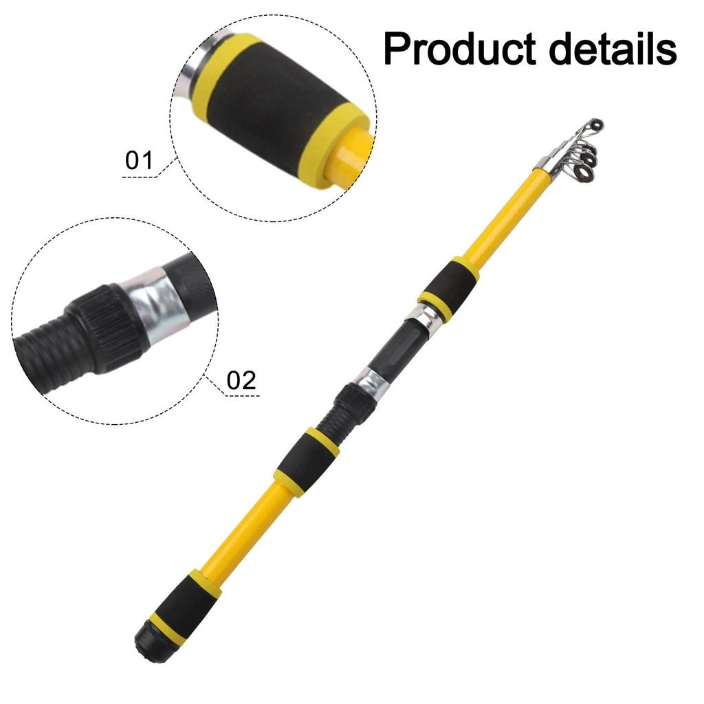 Telescoping Fishing Pole Set with Accessories for Lightweight Use (1)