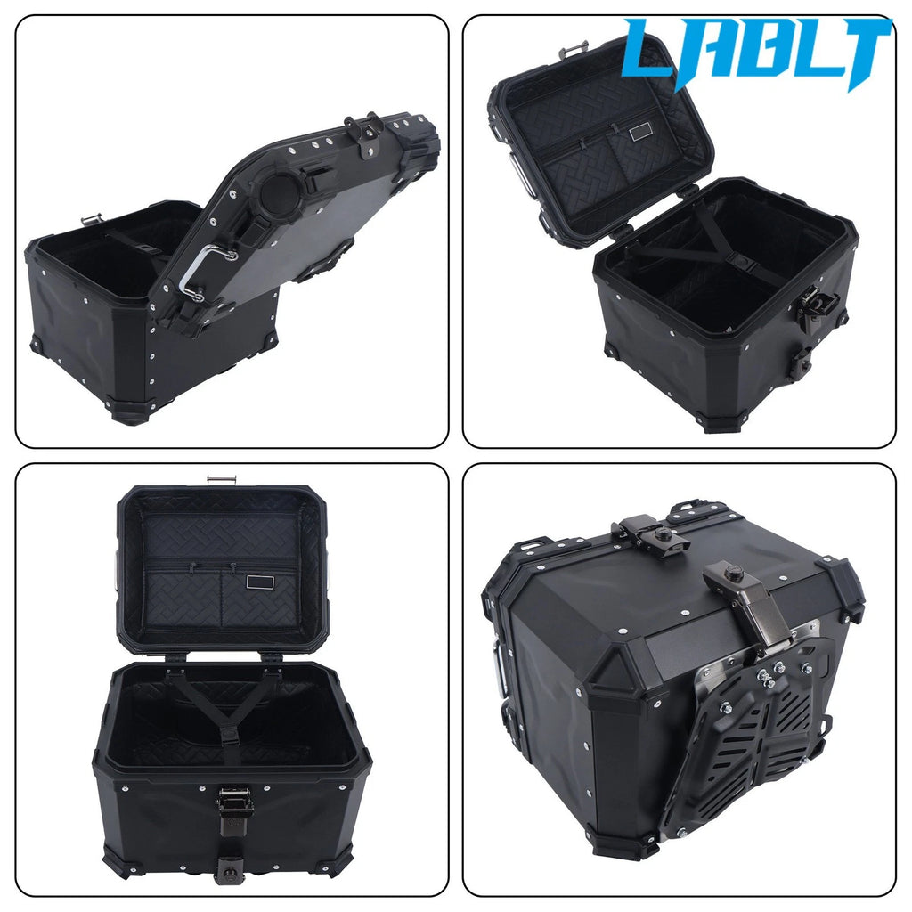 LABLT 45L Motorcycle Top Box for Motorcycle (Waterproof, Safety Lock)