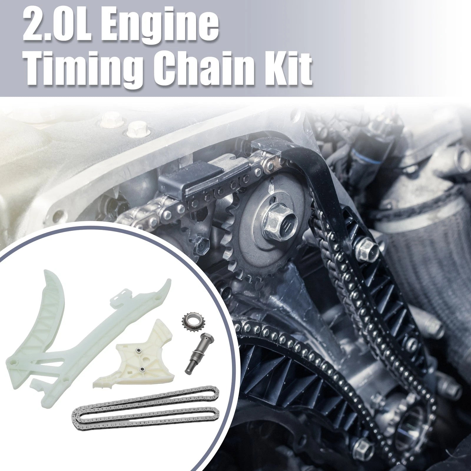 Engine Timing Chain Kit Replacement for BMW N20 N26 2.0L X1 X3 X4 X5 (2009–2020)