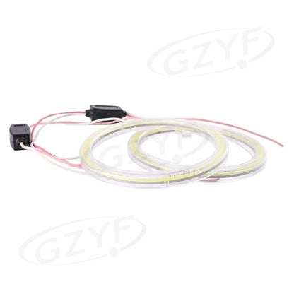 2X 100mm COB LED Ring Angel Eyes for Universal Fit (2010–2023)