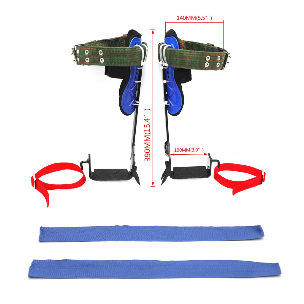 Tree Climbing Spike Set with Adjustable Belt and Lanyard