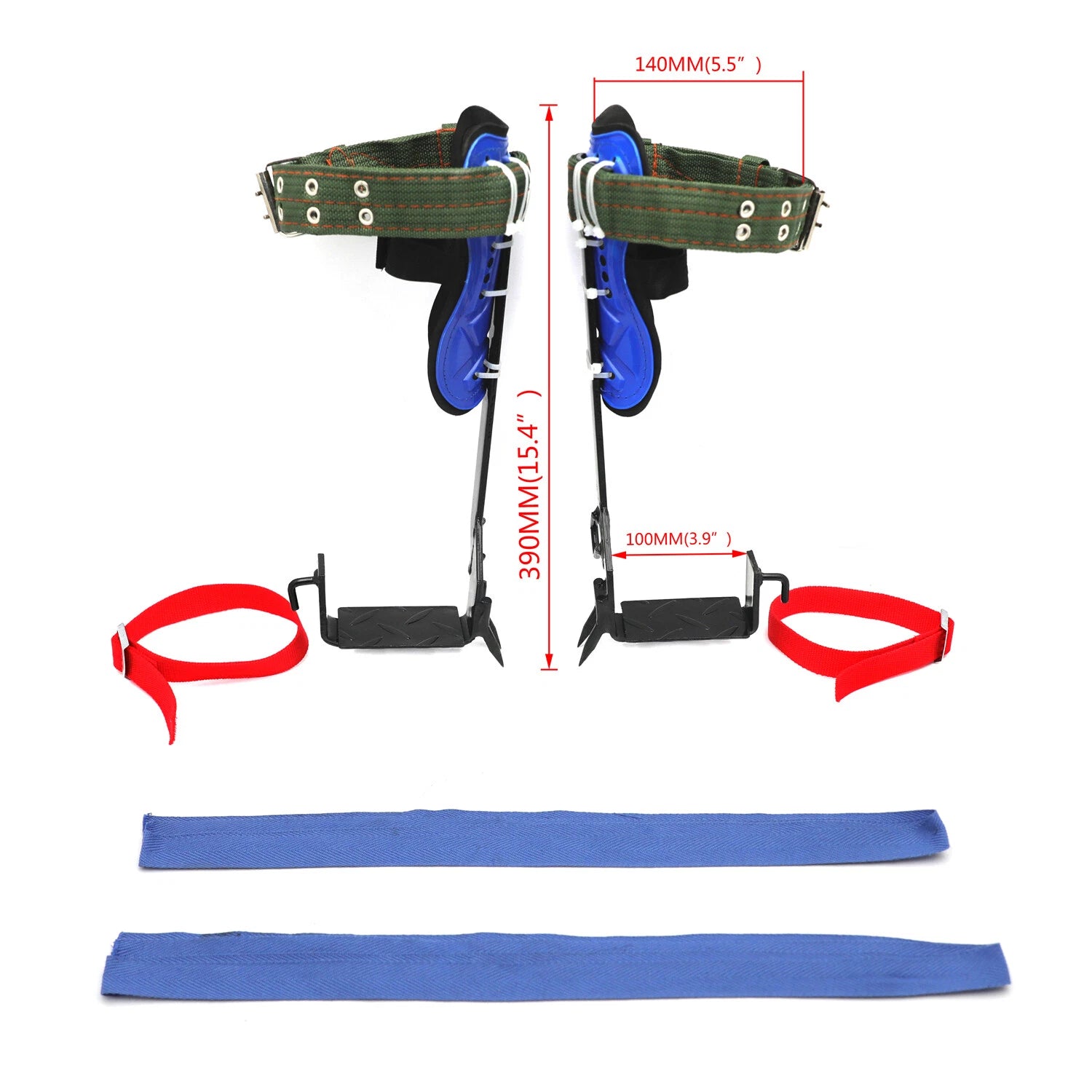 Tree Climbing Spike Set with Adjustable Belt and Lanyard