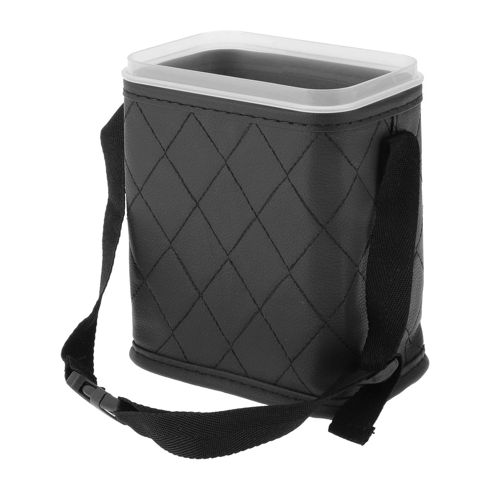 Car Trash Can for Universal Fit (Portable Hanging, Black)