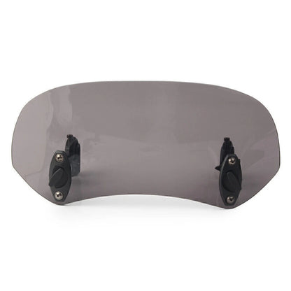 Adjustable Windshield Clip On Extension Spoiler Deflector Universal Smoke