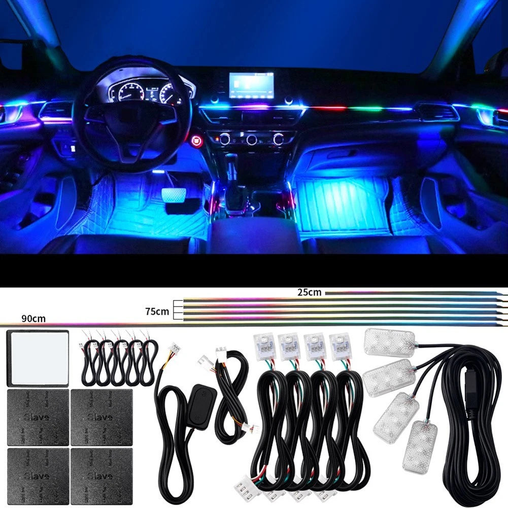 Acrylic LED Interior Light Strip for Vehicles (14 Dynamic Modes)