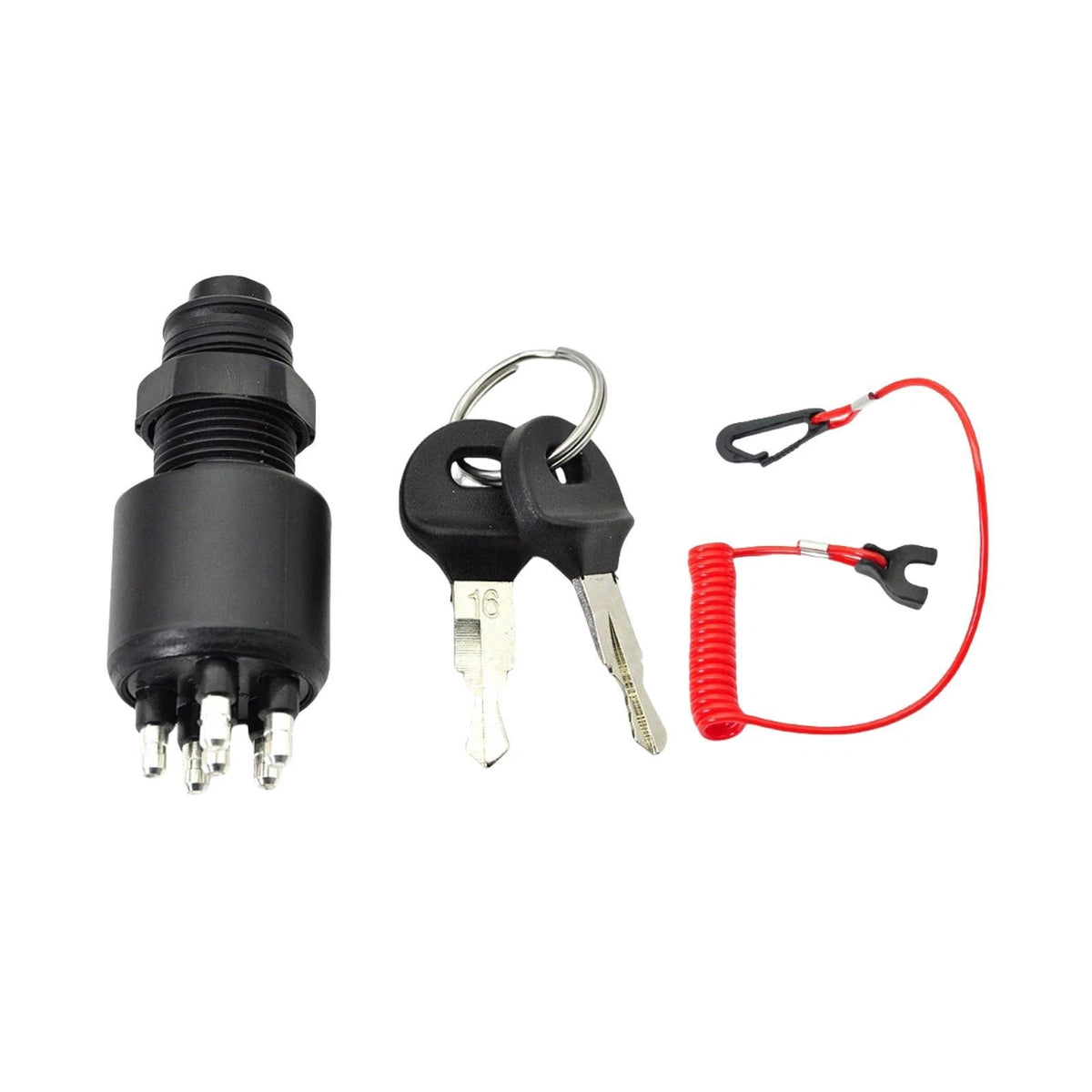 Ignition Switch with Safety Lanyard Keys for BRP Boat (5005801)