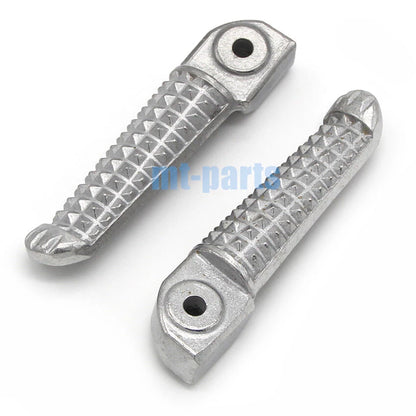 Silver Rear Footrest Pegs for Yamaha YZF R6 (1999–2020)