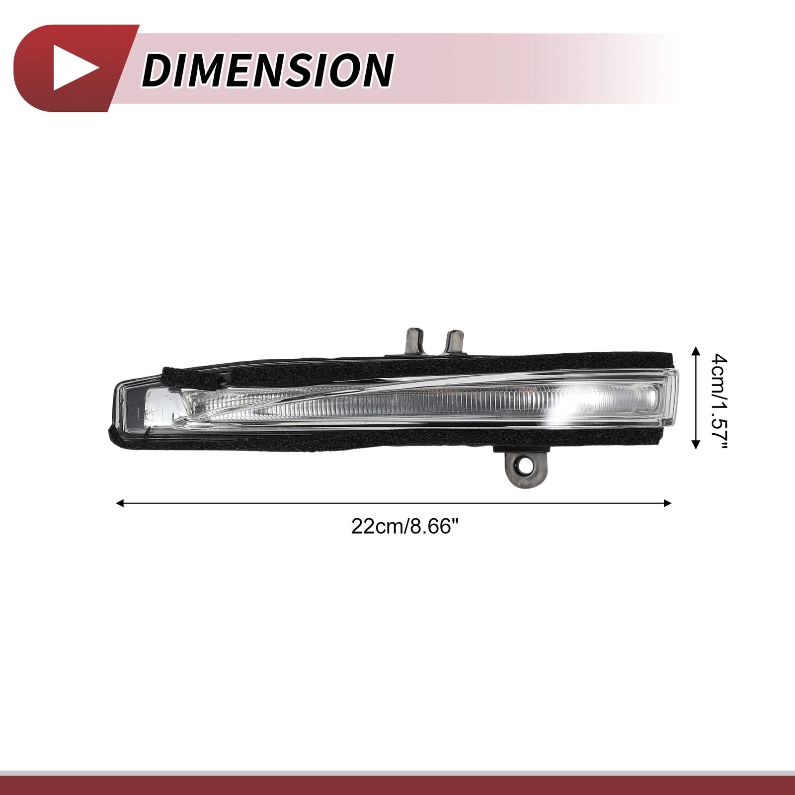 Mirror Turn Signal Light LED Left Replacement for Hyundai Sonata (2011–2013)