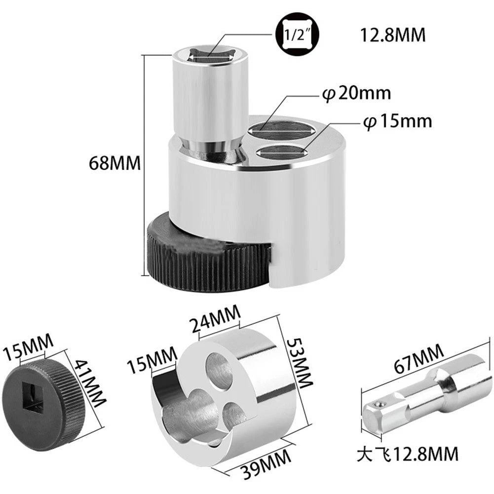 1/2 Drive Stud Puller Nut-Extractor Broken Bolt-Remover 6-19mm Car/Truck Tool