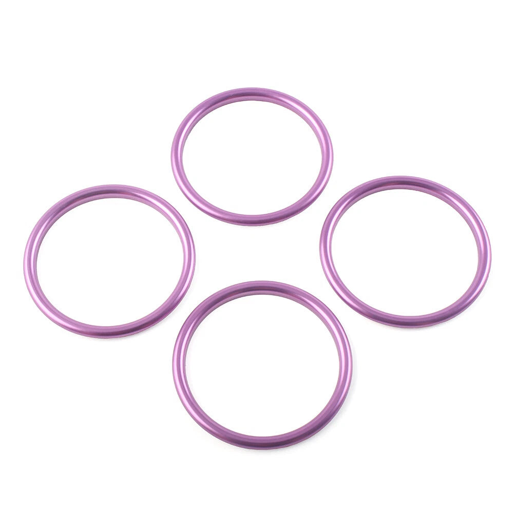 4x Air Condition Vent Outlet Inner Ring Trim For Audi A1 S1 8X 2010-2018 Purple
