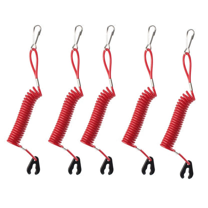 5X Outboard Kill Switch Lanyard Tether for Yamaha Evinrude