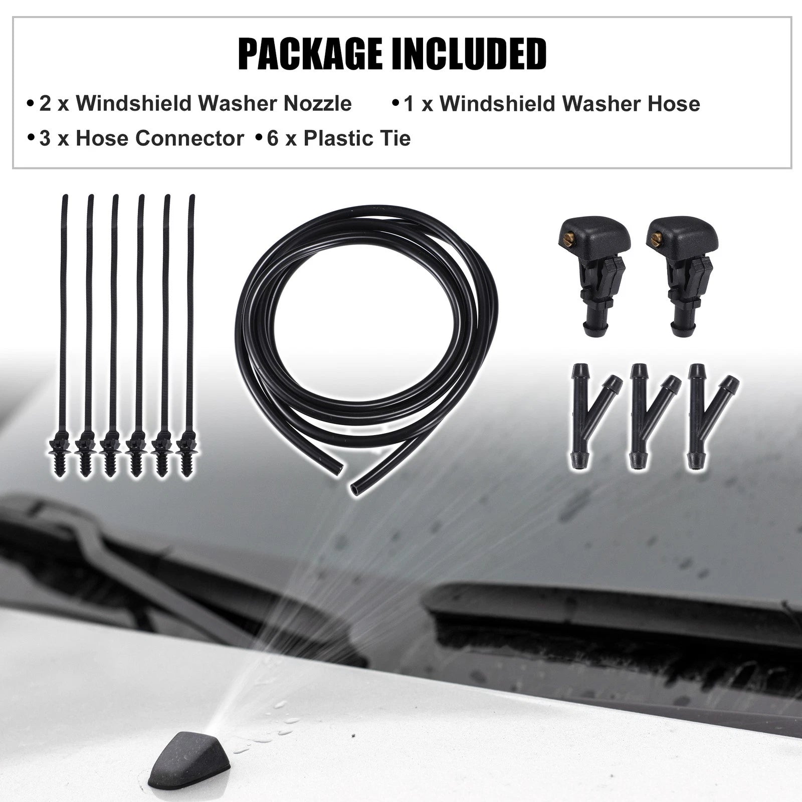 Windshield Washer Nozzle Spray Set for Ford E-150 (2010–2014)