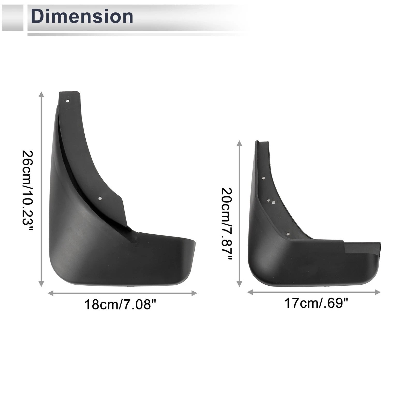 Mud Flaps Splash Guards Set Mud Guards for Audi A4 (2012–2015)